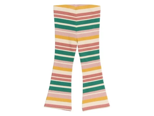 Multifarvet bukser med bootcut fra The New Sibling TNST6240 multi striped